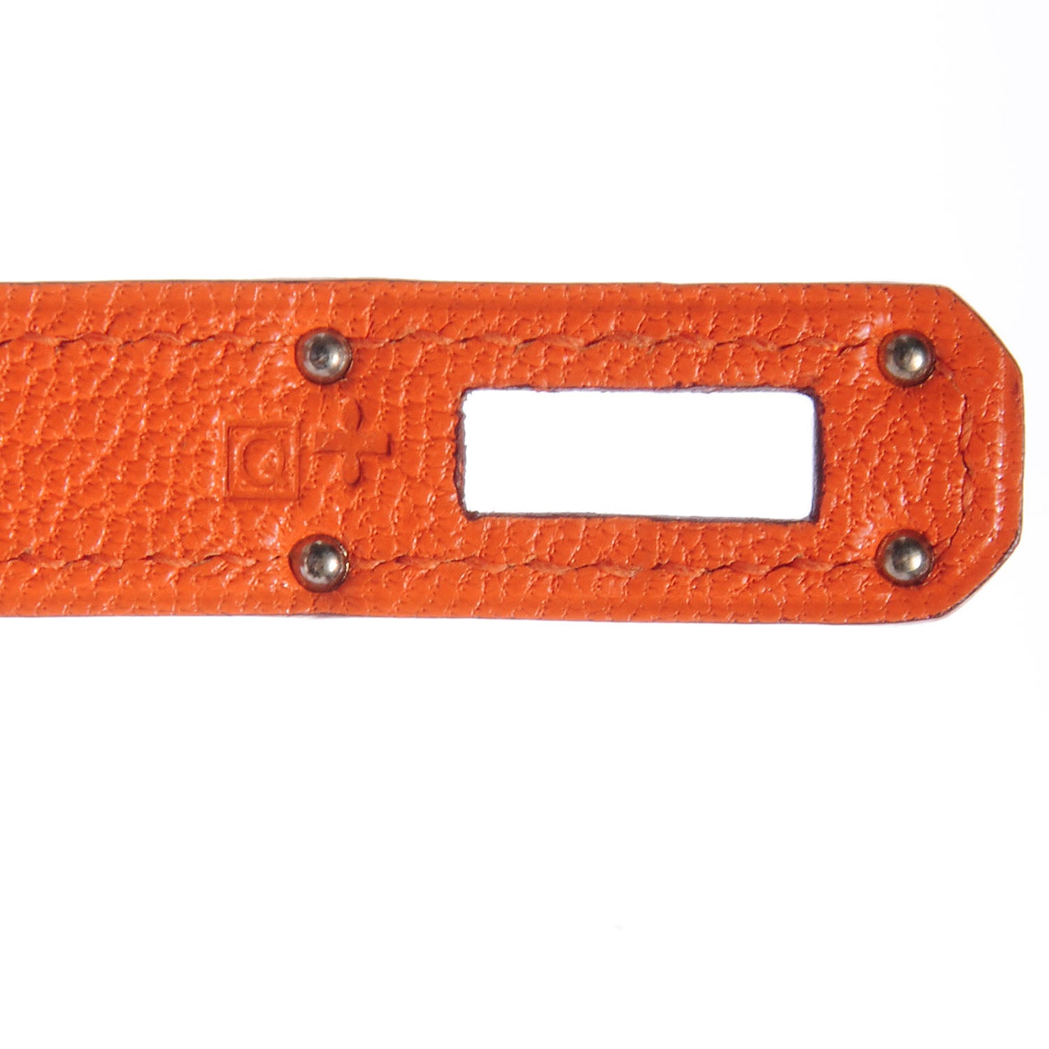 Hermes Chevre Mysore Kelly Longue Wallet Orange 8 of 9