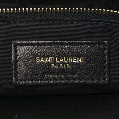 Saint Laurent Smooth Calfskin Canvas Leopard Print Medium Niki Chain Satchel Light Natural 6 of 10