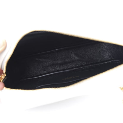 Saint Laurent Grain De Poudre Matelasse Monogram Mini Lou Camera Bag Crema Soft 5 of 9