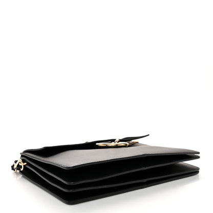 Chloe Suede Calfskin Medium Faye Shoulder Bag Black 4 of 10