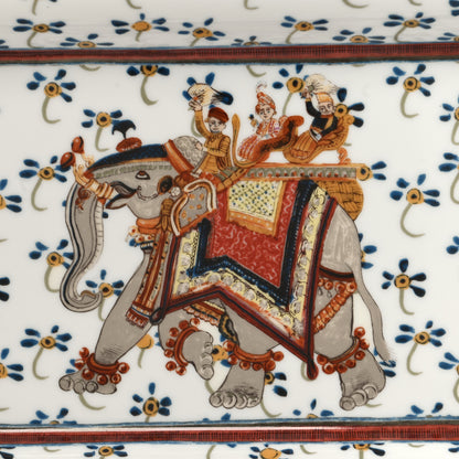 Hermes Porcelain Beloved India Change Tray White Multicolor 5 of 6