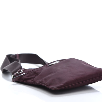 Prada Tessuto Nylon Small Flat Messenger Bag Granato 6 of 11