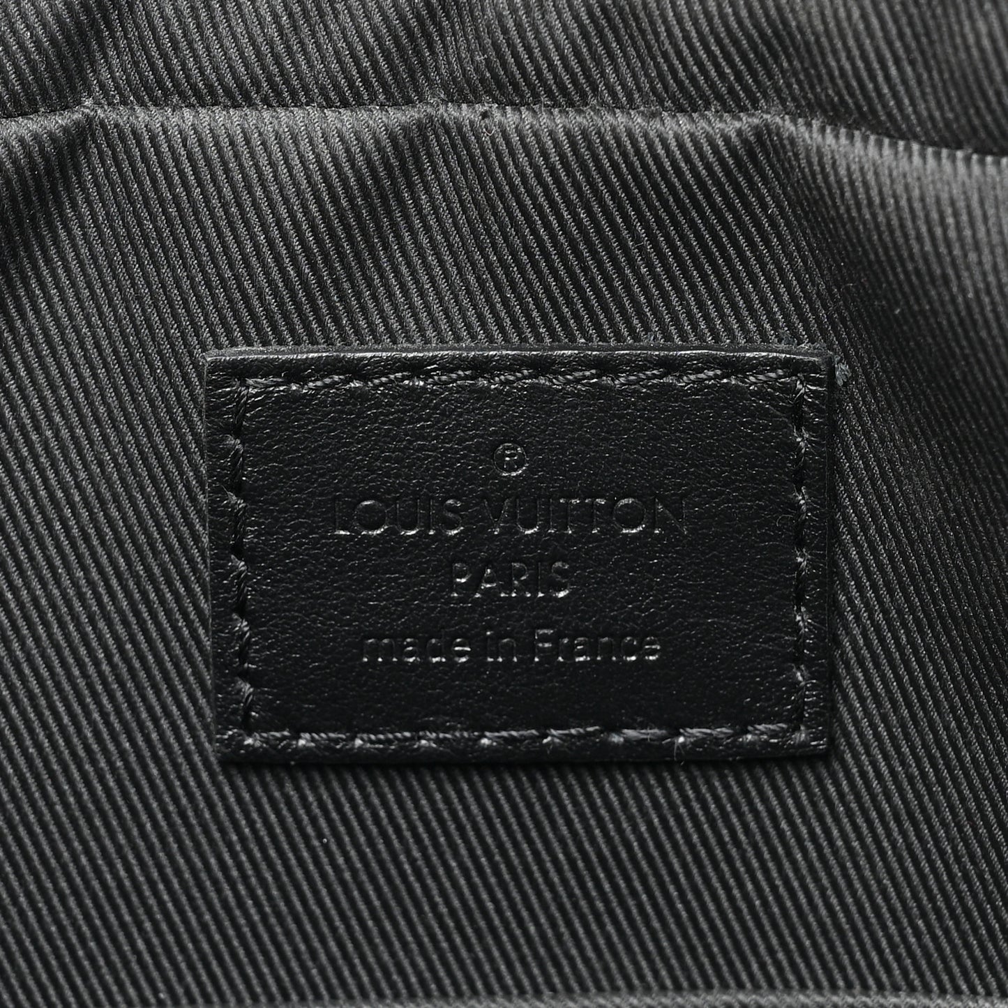 LOUIS VUITTON Calfskin Monogram Shadow Duo Messenger Black