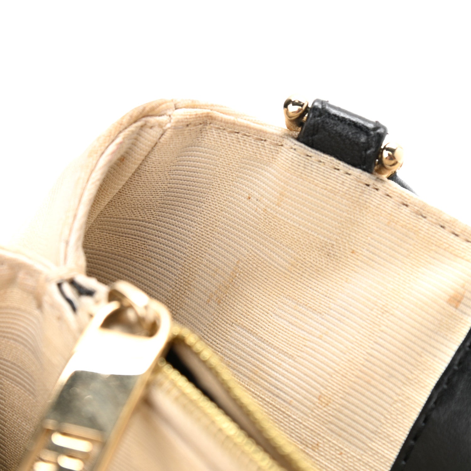 Fendi Zucca Mia Tote Beige Black 12 of 16