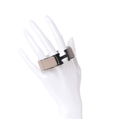 Hermes Enamel Wide Clic Clac H Bracelet PM Beige Rose 2 of 5