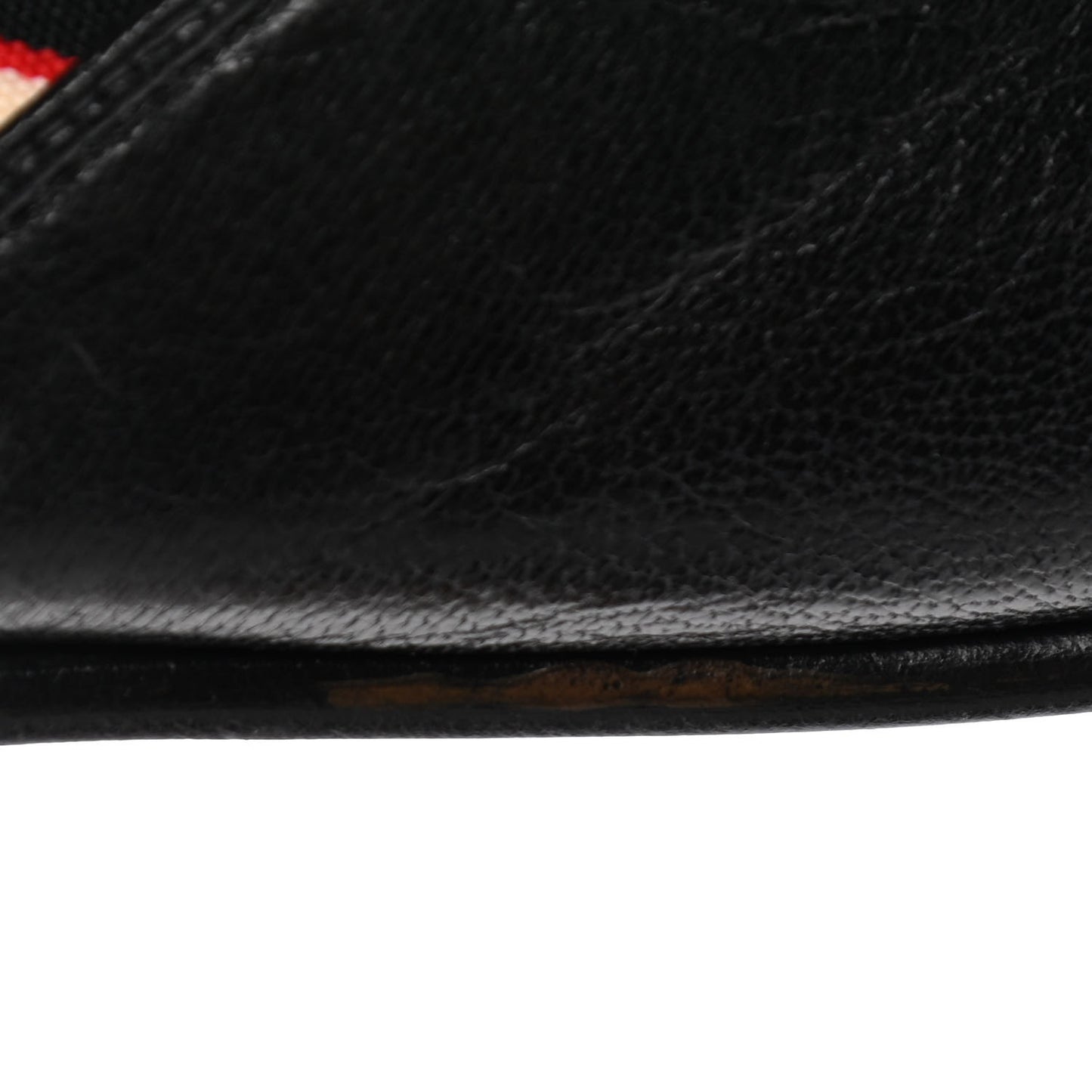 Goatskin Stripe Mens Horsebit Slingback Slippers 8 Black