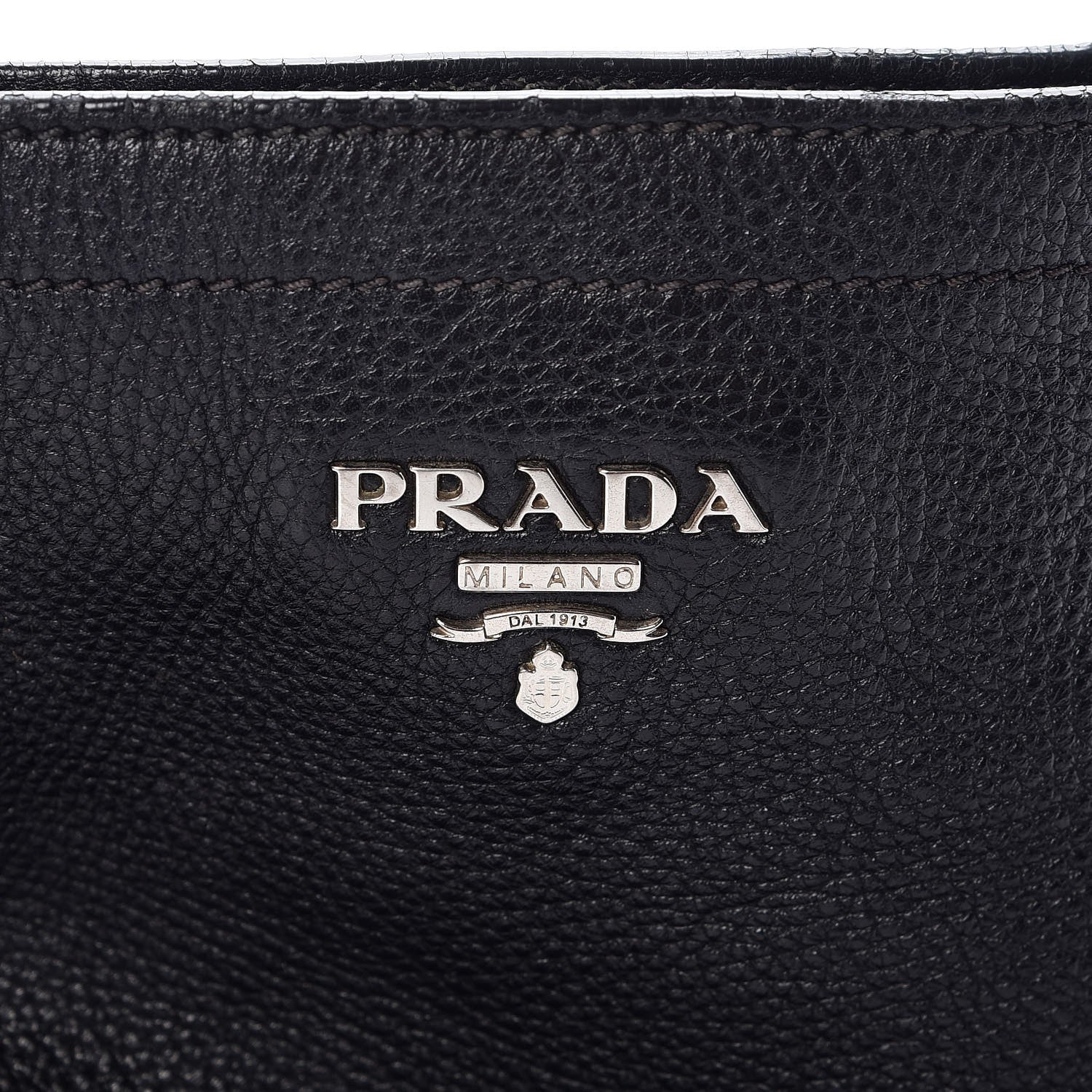 Prada Vitello Daino Side Pocket Hobo Black 7 of 12