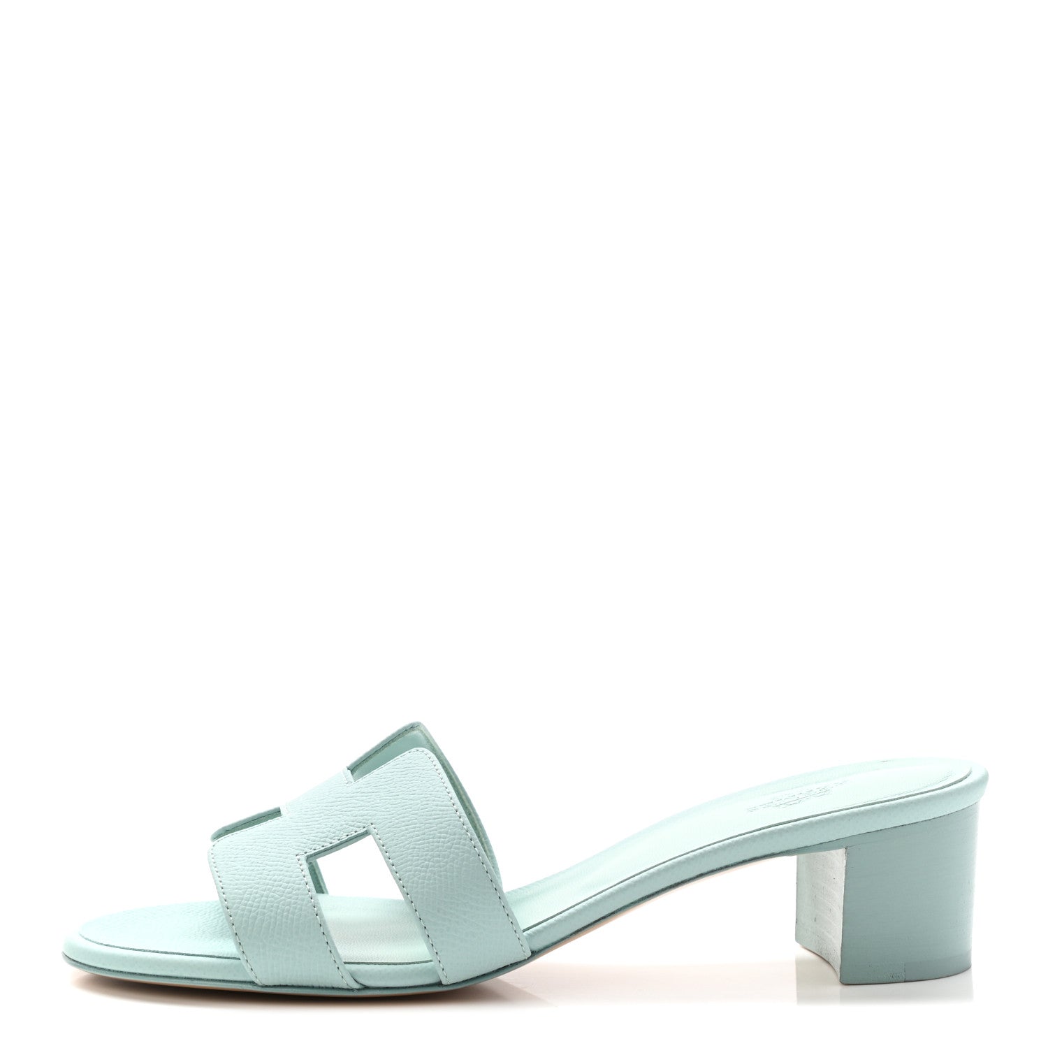 Hermes Epsom Oasis Sandals 38 Vert Embrun 1 of 10
