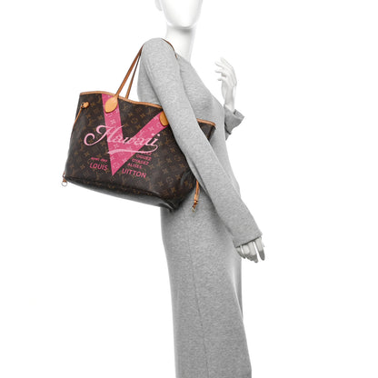Louis Vuitton Monogram Hawaii V Neverfull MM Hot Pink 2 of 15