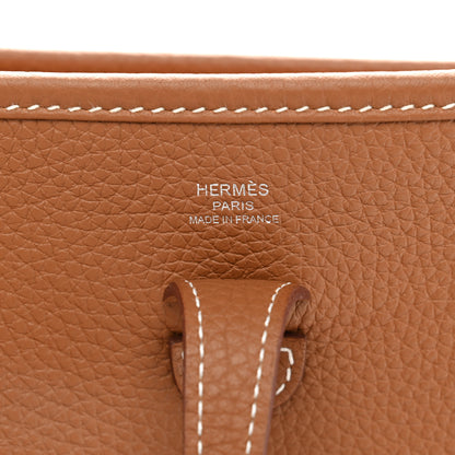 Hermes Taurillon Clemence Evelyne 23 Poche III Gold 6 of 10