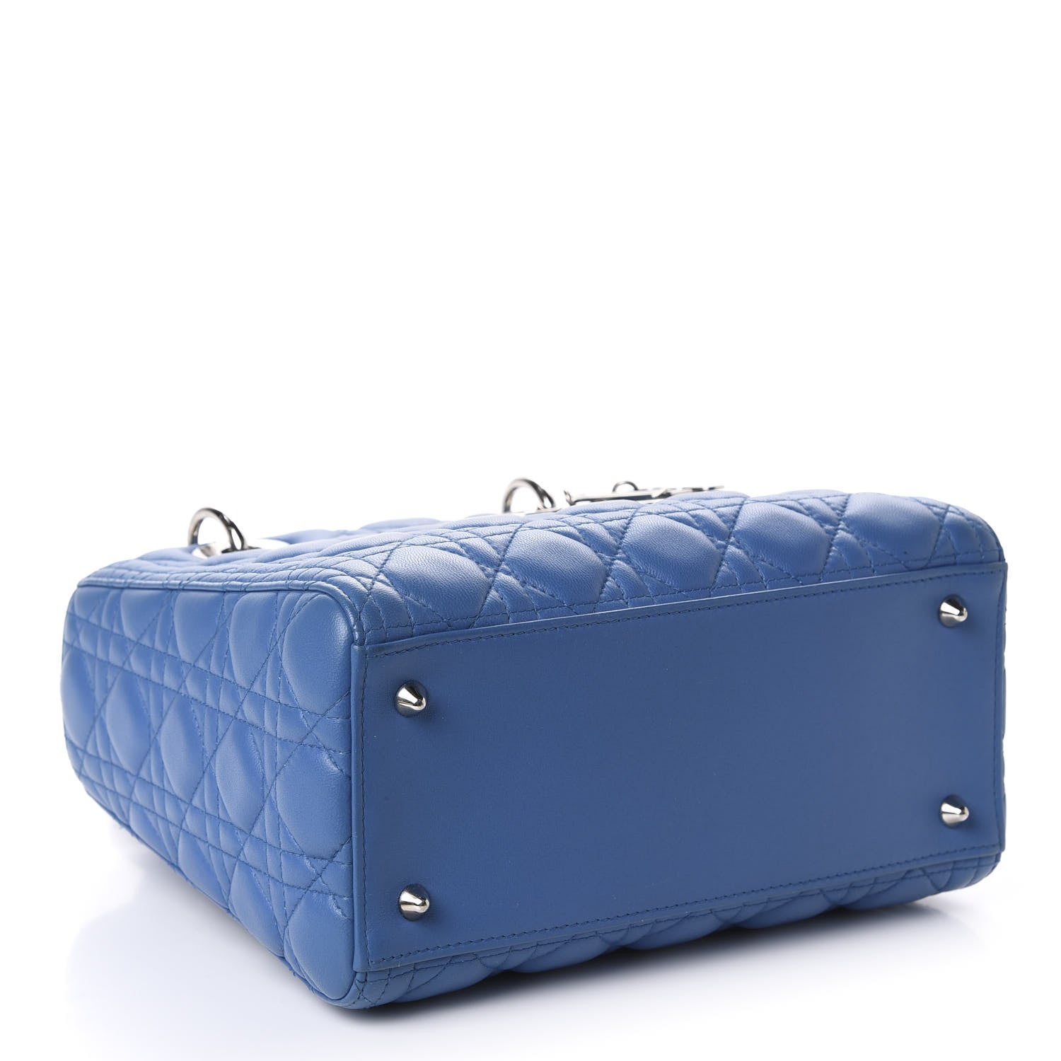 Christian Dior Lambskin Cannage Medium Lady Dior Blue Pastel 4 of 10