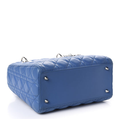 Christian Dior Lambskin Cannage Medium Lady Dior Blue Pastel 4 of 10