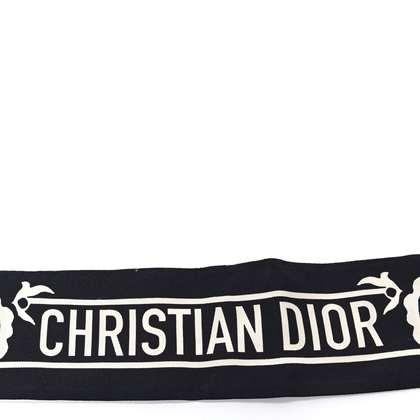 Silk Mexican Flowers Mitzah Scarf Black