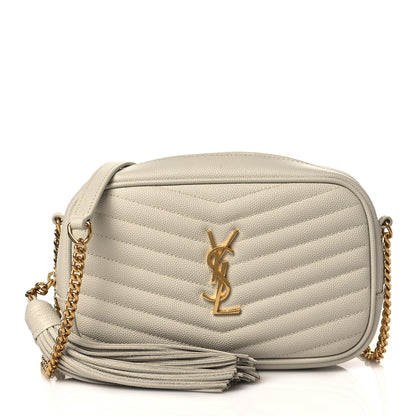 Saint Laurent Grain De Poudre Matelasse Monogram Mini Lou Camera Bag Crema Soft 1 of 11
