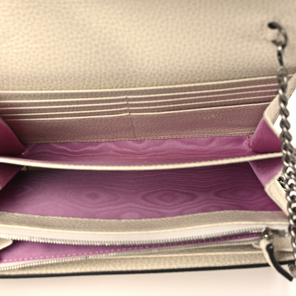 Gucci Dollar Calfskin Mini Dionysus Chain Wallet Mystic White 5 of 8