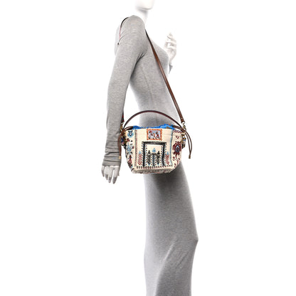 Christian Louboutin Frise Broderie Calfskin Mini Greekaba Tote Biscotto Multicolor 2 of 10