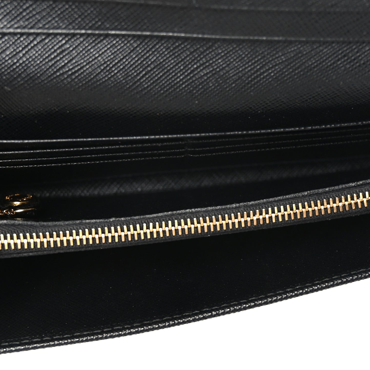 Tessuto Nylon Soft Calf Continental Flap Wallet Black