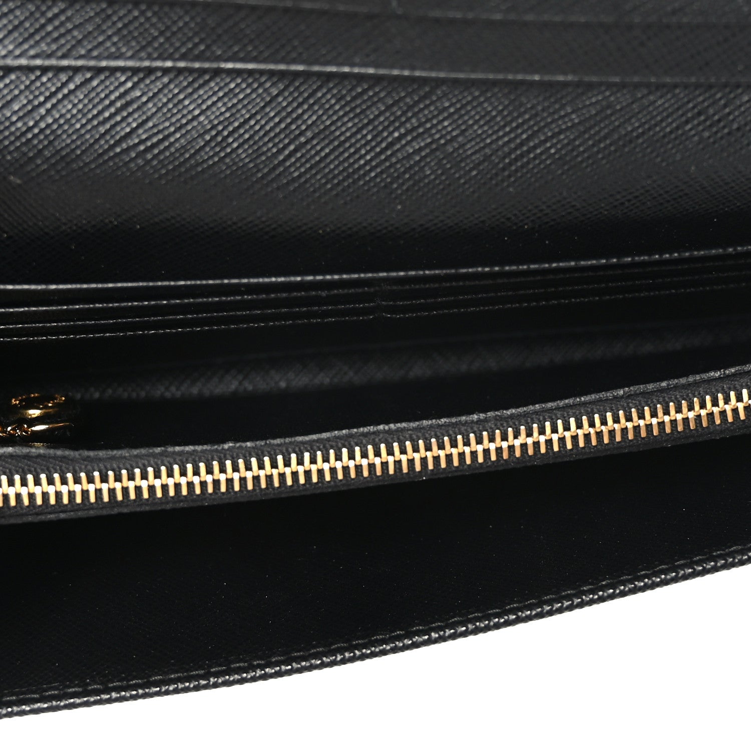 Prada Tessuto Nylon Soft Calf Continental Flap Wallet Black 6 of 8