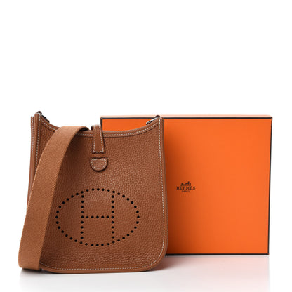 Hermes Taurillon Clemence Evelyne TPM Gold 11 of 11