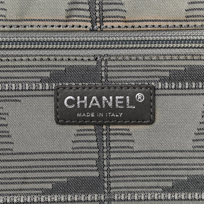 Chanel Nylon Travel Shopping Tote Pink Grey 10 of 12