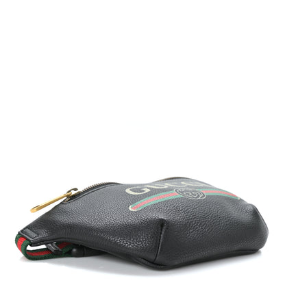 Gucci Grained Calfskin Small Logo Belt Bag Black 4 of 9