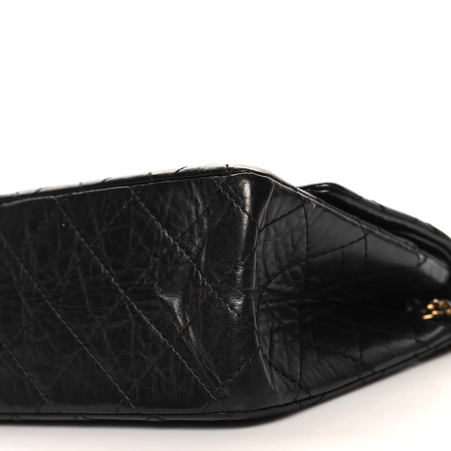 Aged Calfskin Quilted 2.55 Reissue 226 Flap Black