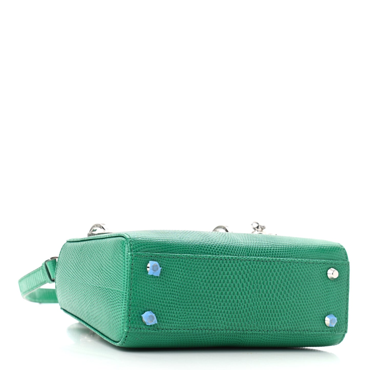 Lizard Swarovski Crystal Mini Lady Dior Green