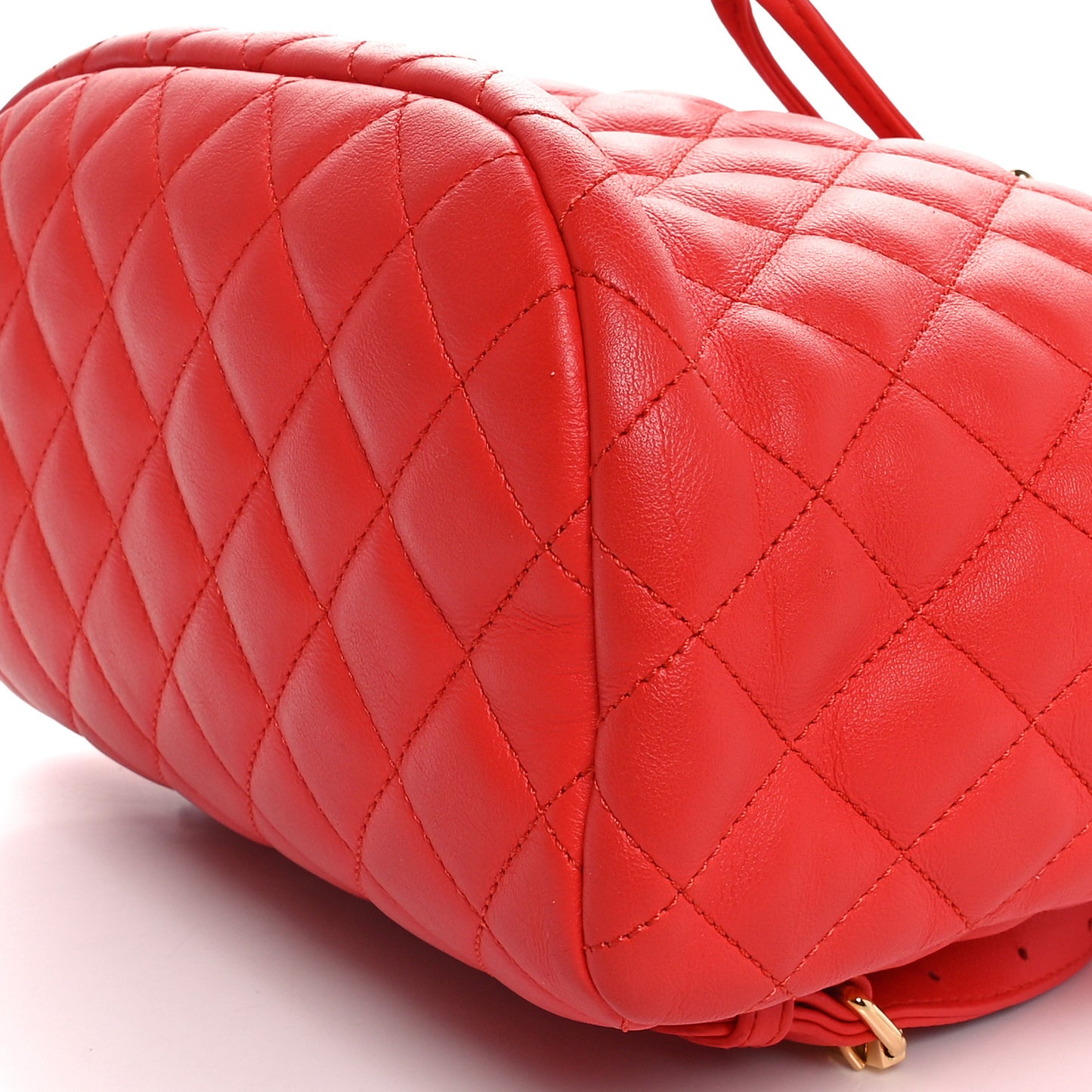 Lambskin Quilted Small Urban Spirit Backpack Red