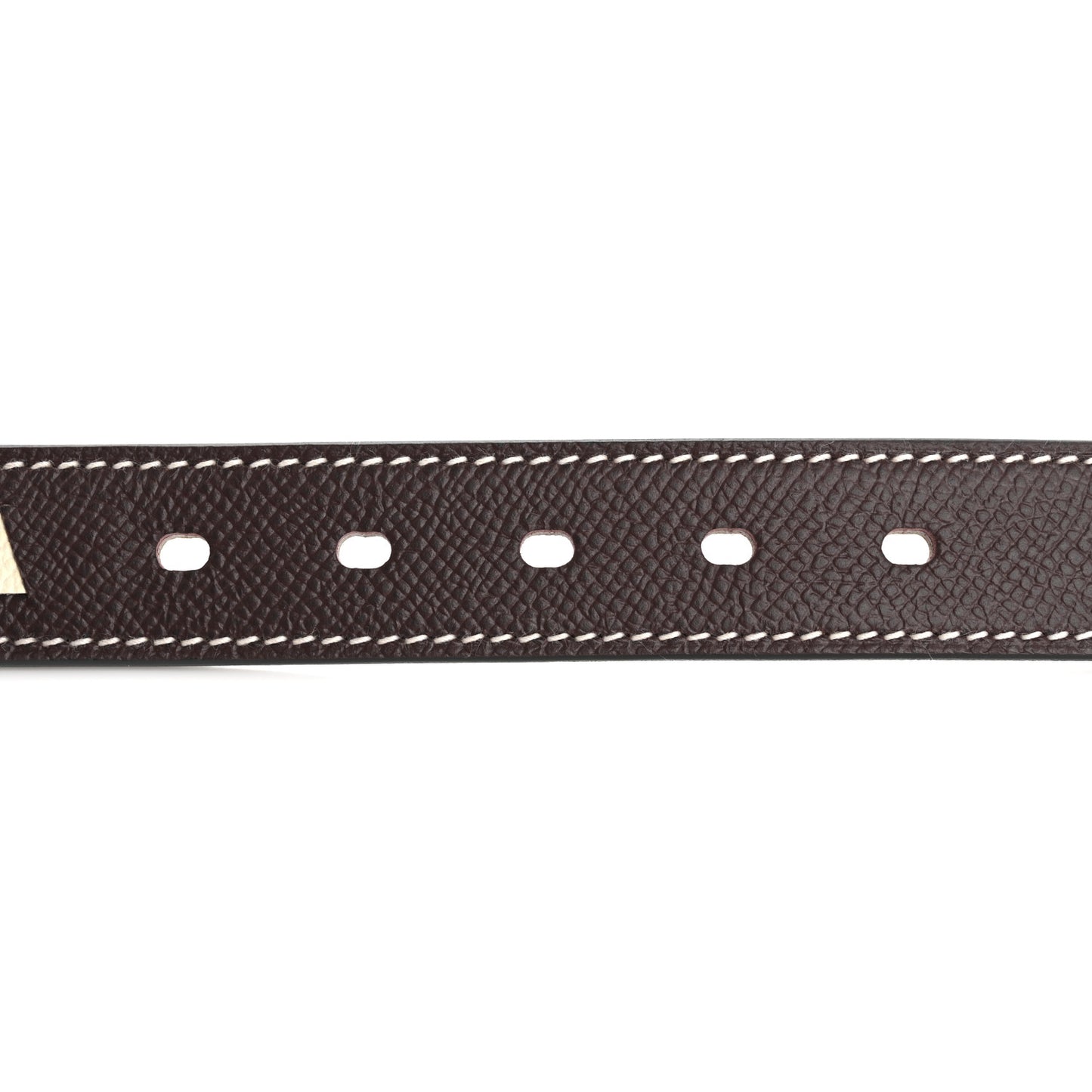 Epsom Tresse Dog Collar L Rouge Sellier Nata Sesame