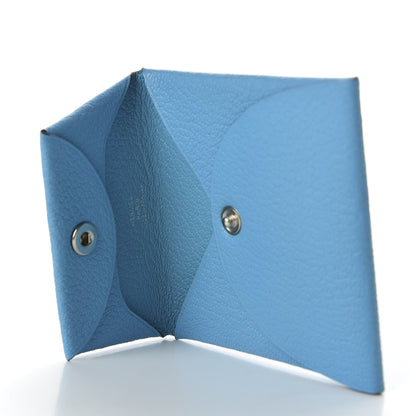 Hermes Chevre Mysore Bastia Coin Purse Celeste 5 of 7