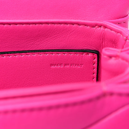 Valentino Garavani Nappa One Stud Chain Clutch Pink PP 7 of 9