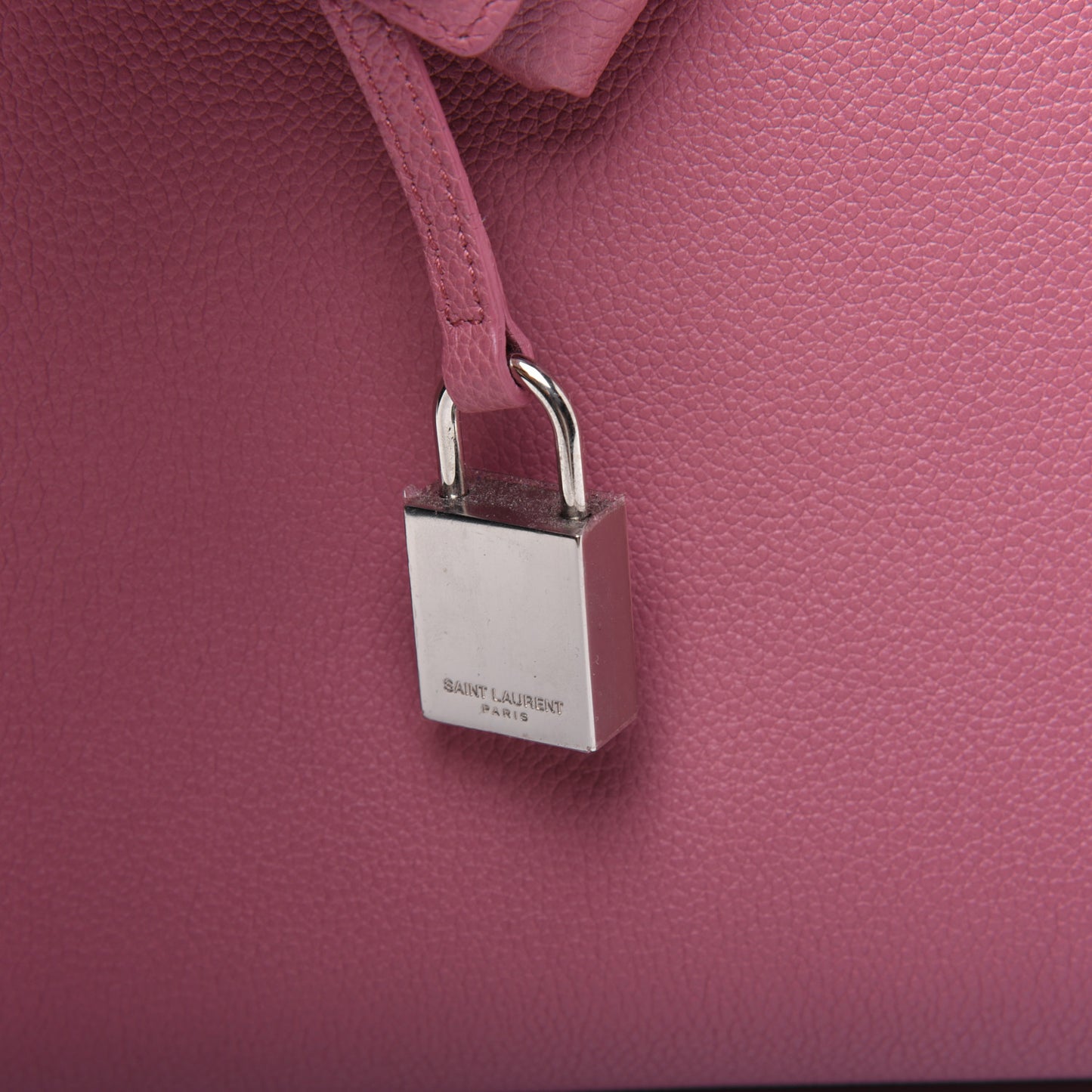 Grained Calfskin Small Sac De Jour Dark Rose