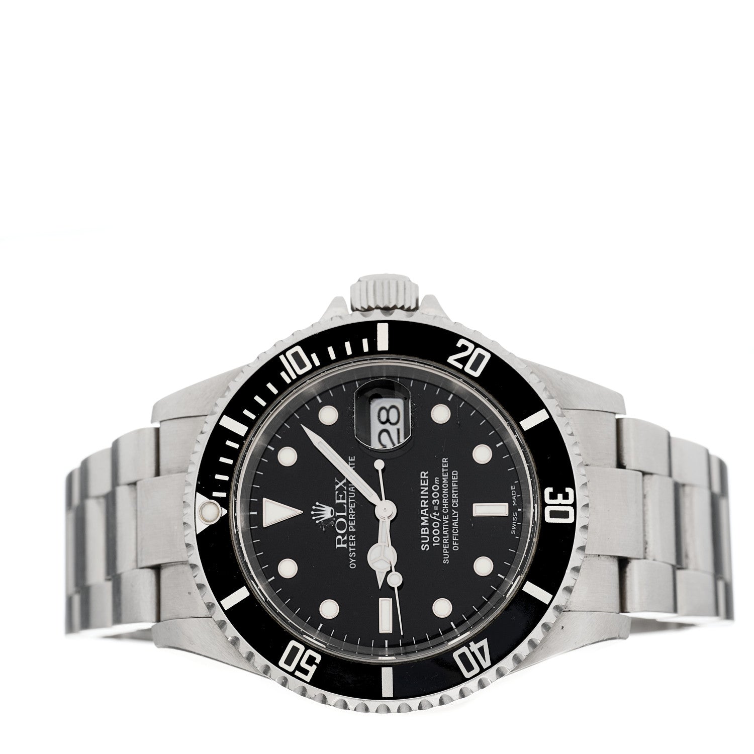 Rolex Stainless Steel 40mm Oyster Perpetual Submariner Date Watch Black 16610 2 of 4