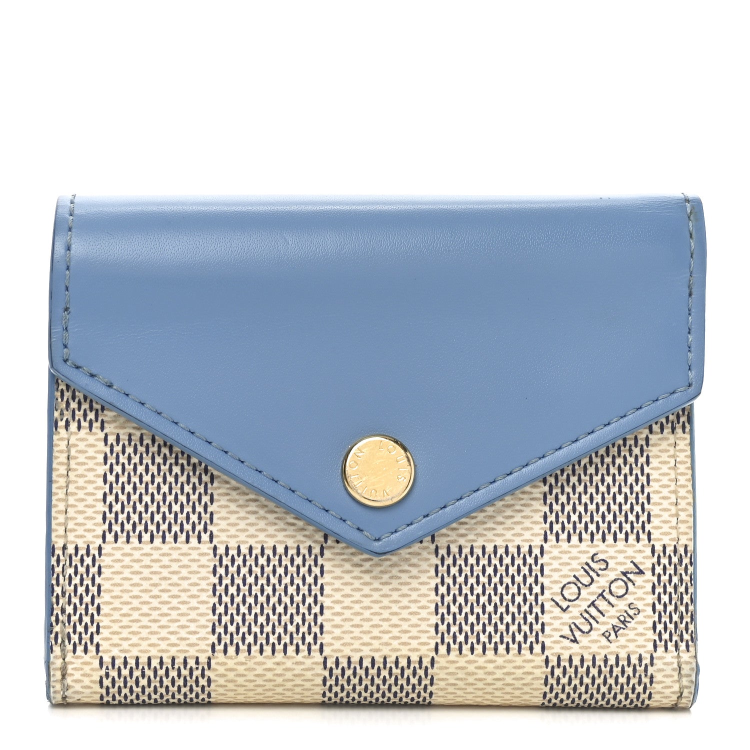 Louis Vuitton Damier Azur Zoe Wallet Bleuet 1 of 6