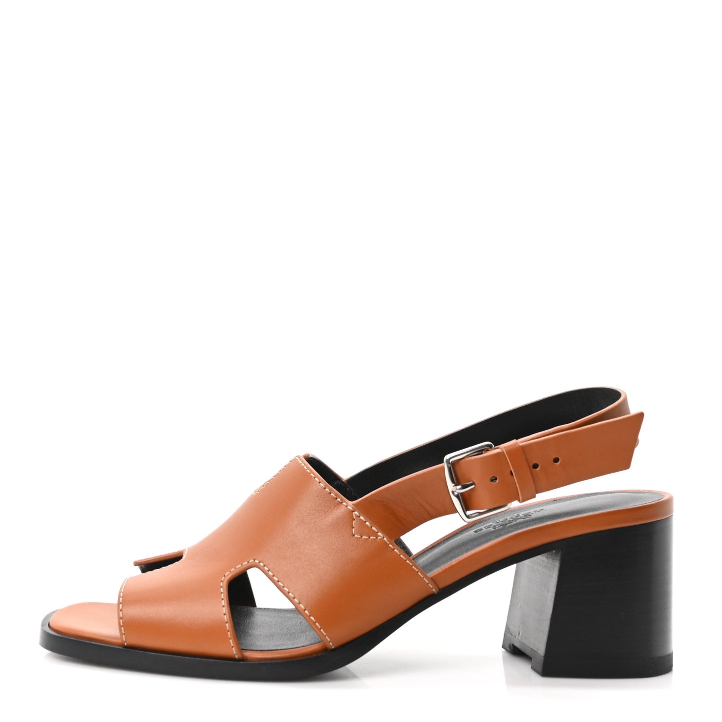 Calfskin Elbe 60 Sandals 38.5 Naturel