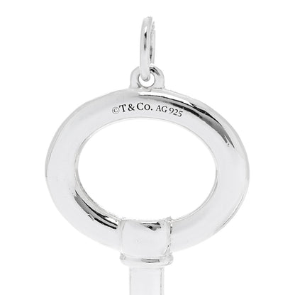 Tiffany Sterling Silver Modern Oval Key Pendant 4 of 5