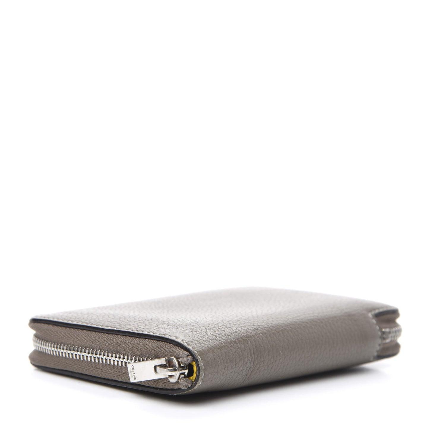 Drummed Calfskin Zip Around Multifunction Wallet Souris