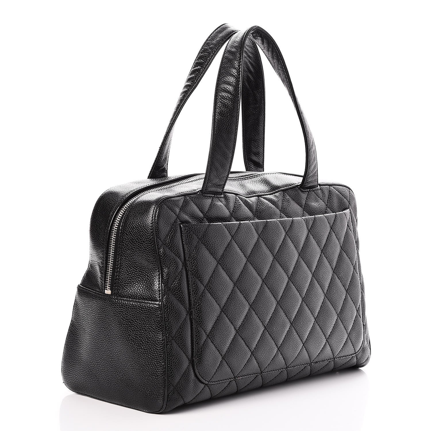 Chanel Caviar Quilted Bowler Black 3 of 11