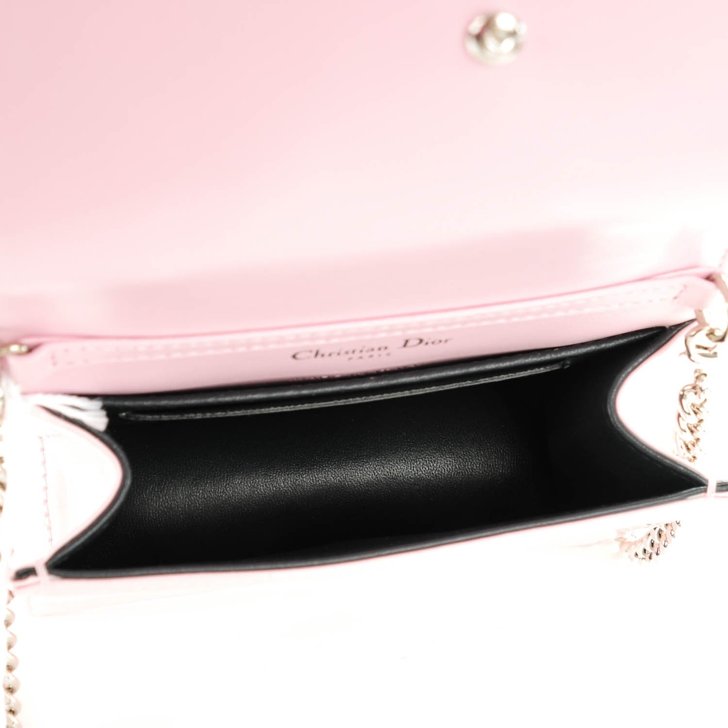 Christian Dior Patent Micro-Cannage Baby Diorama Flap Bag Pale Pink 6 of 6