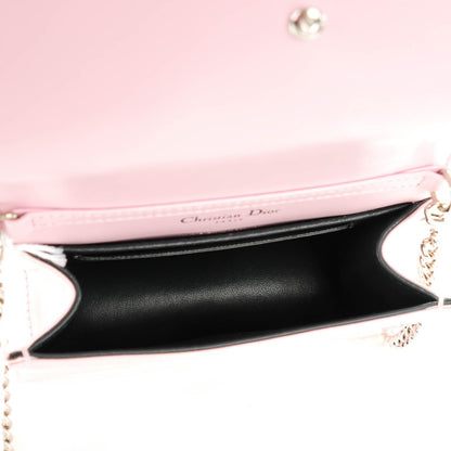Christian Dior Patent Micro-Cannage Baby Diorama Flap Bag Pale Pink 6 of 6