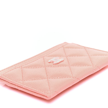 Chanel Caviar Quilted Card Holder Coral 5 of 9