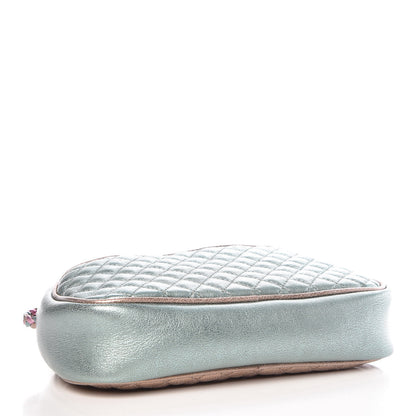 Gucci Laminated Nappa Trapuntata Mini Zumi Dome Shoulder Bag Rosa Lago Rame 4 of 9