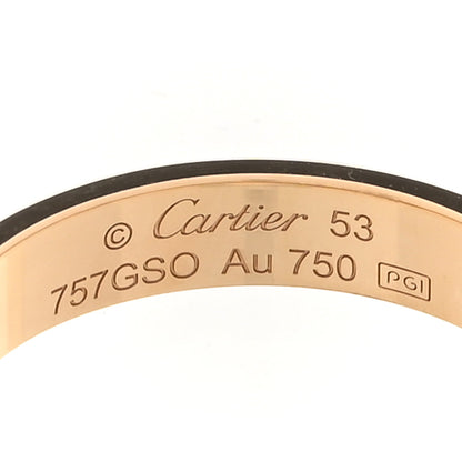 Cartier 18K Yellow Gold 3.5mm LOVE Wedding Band Ring 53 6.5 4 of 4