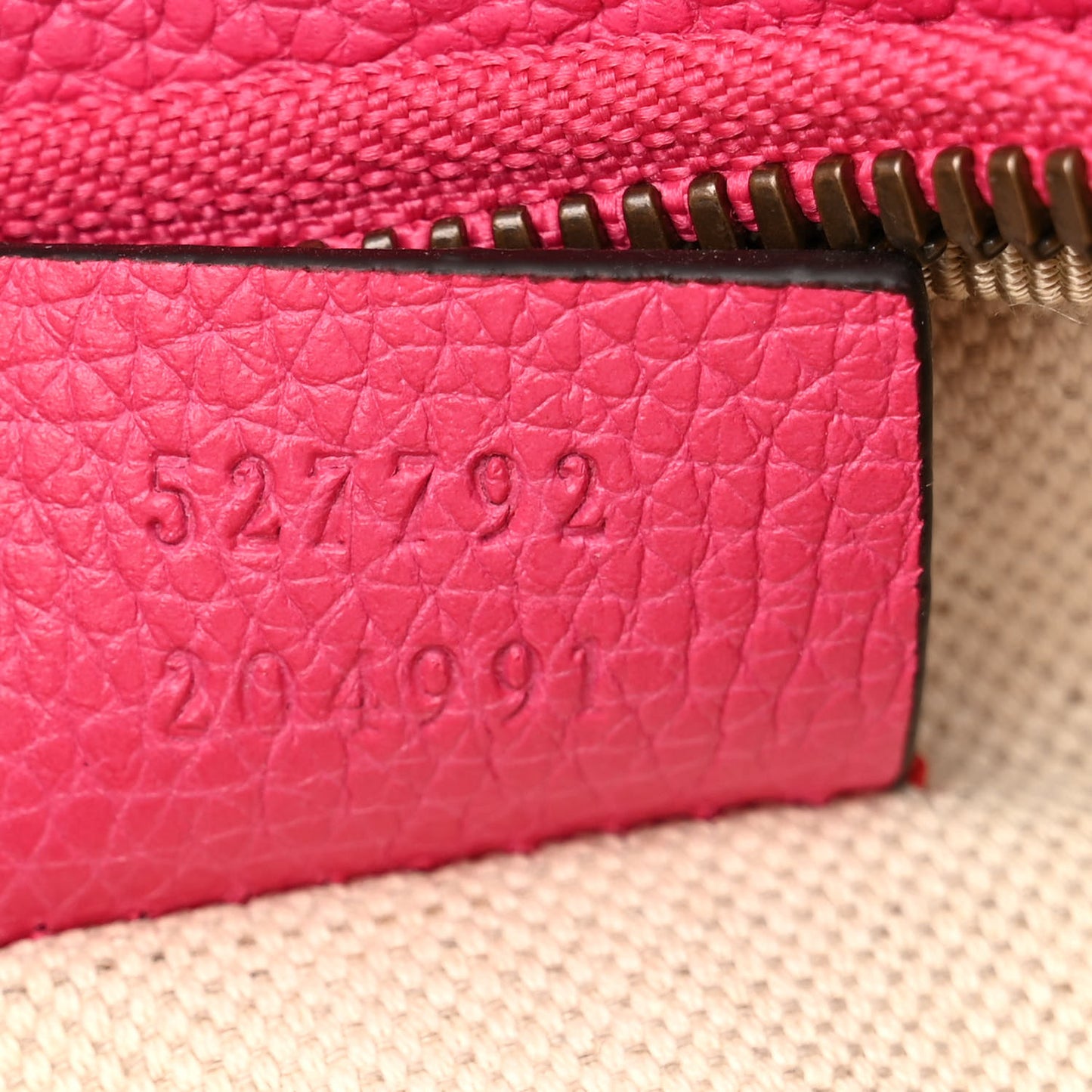 Grained Calfskin Small Logo Belt Bag Box Pink Green