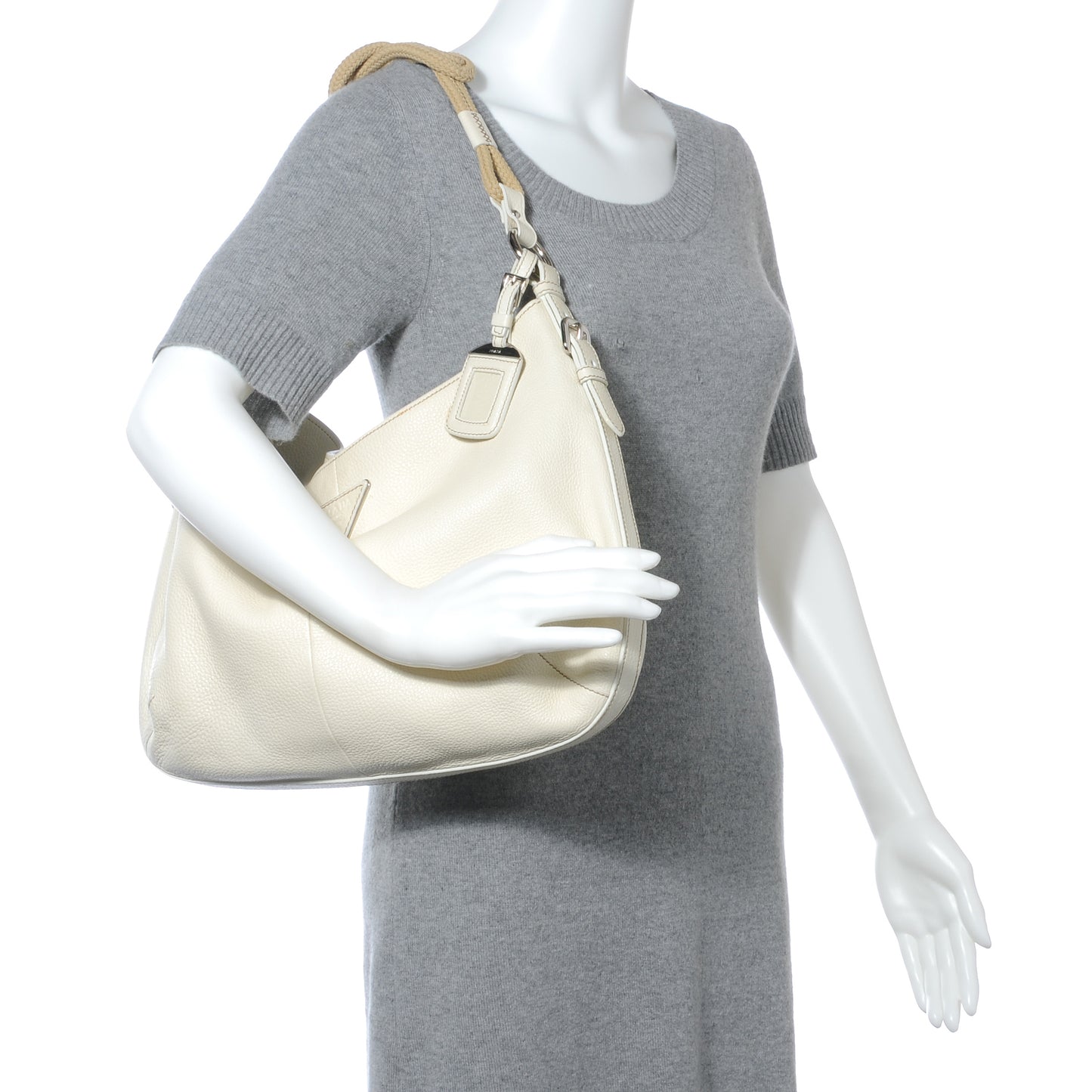 Vitello Daino Rope Knot Shoulder Bag