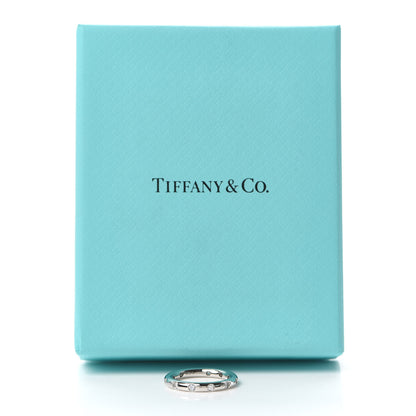 Tiffany Platinum Diamond Bezet Band Ring 49 4.75 5 of 5