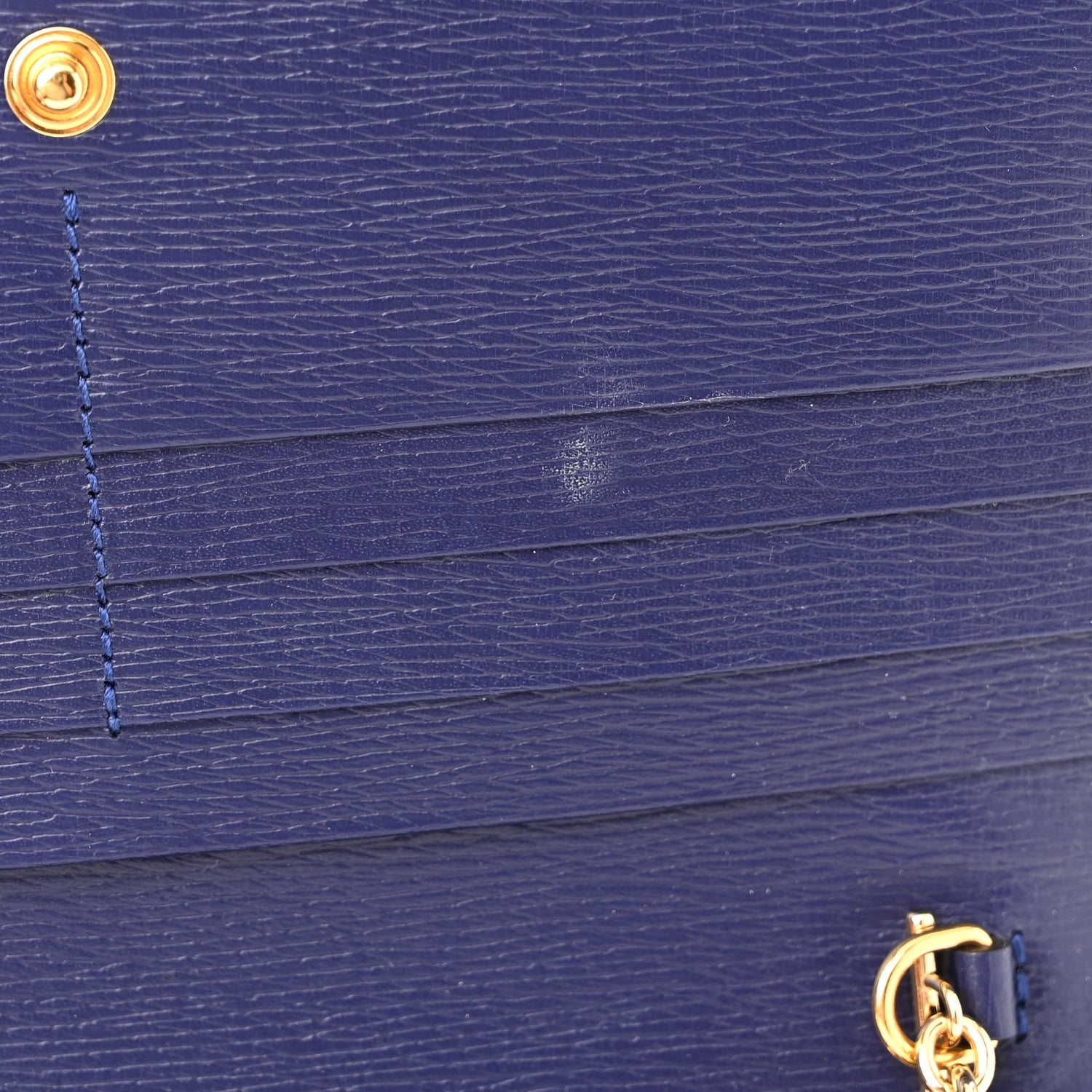 Gucci Shangai Calfskin Polka Dot Horsebit 1955 Wallet On Chain Blue Orange Sailor Blue 10 of 10