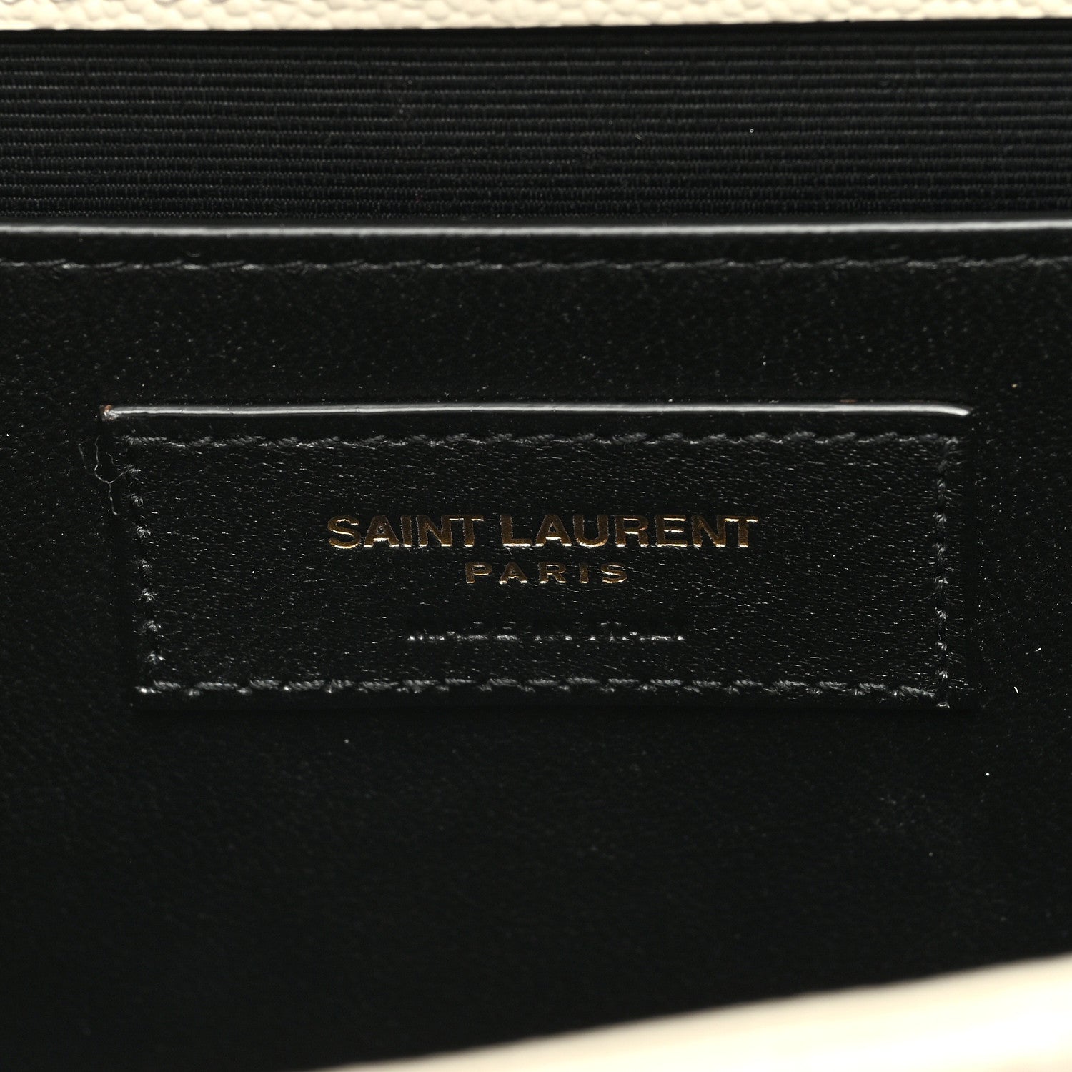 Saint Laurent Grain De Poudre Textured Mixed Matelasse Medium Triquilt Monogram Satchel Crema Soft 6 of 9