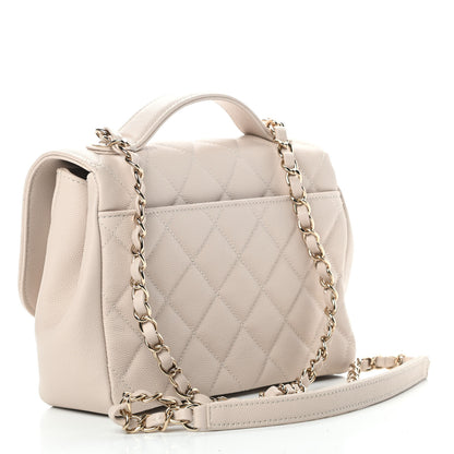 Chanel Caviar Quilted Medium Business Affinity Flap Light Beige 3 of 11