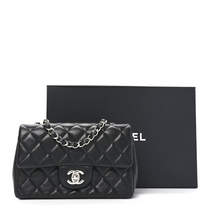 Chanel Lambskin Quilted Mini Rectangular Flap Black 11 of 11